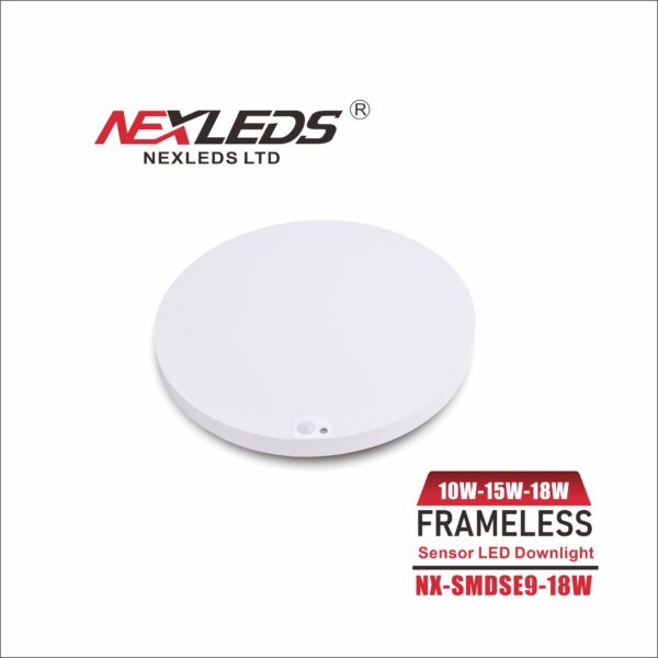 Nexleds 9 inch frameless sensor ceiling light IP45 3CCT