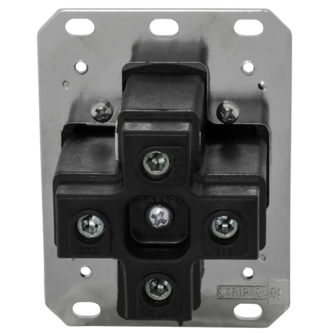 Hubbell Receptacle For EV, HBL9450A Straight Blade Heavy Duty Specification Grade Single Flush Receptacle, 50 Amp, 125/250VAC, 3 Pole, 4 Wire, Black, 9450A