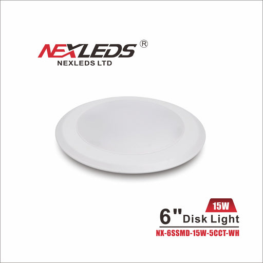 NEXLEDS LED 6″ Disk Light -5CCT