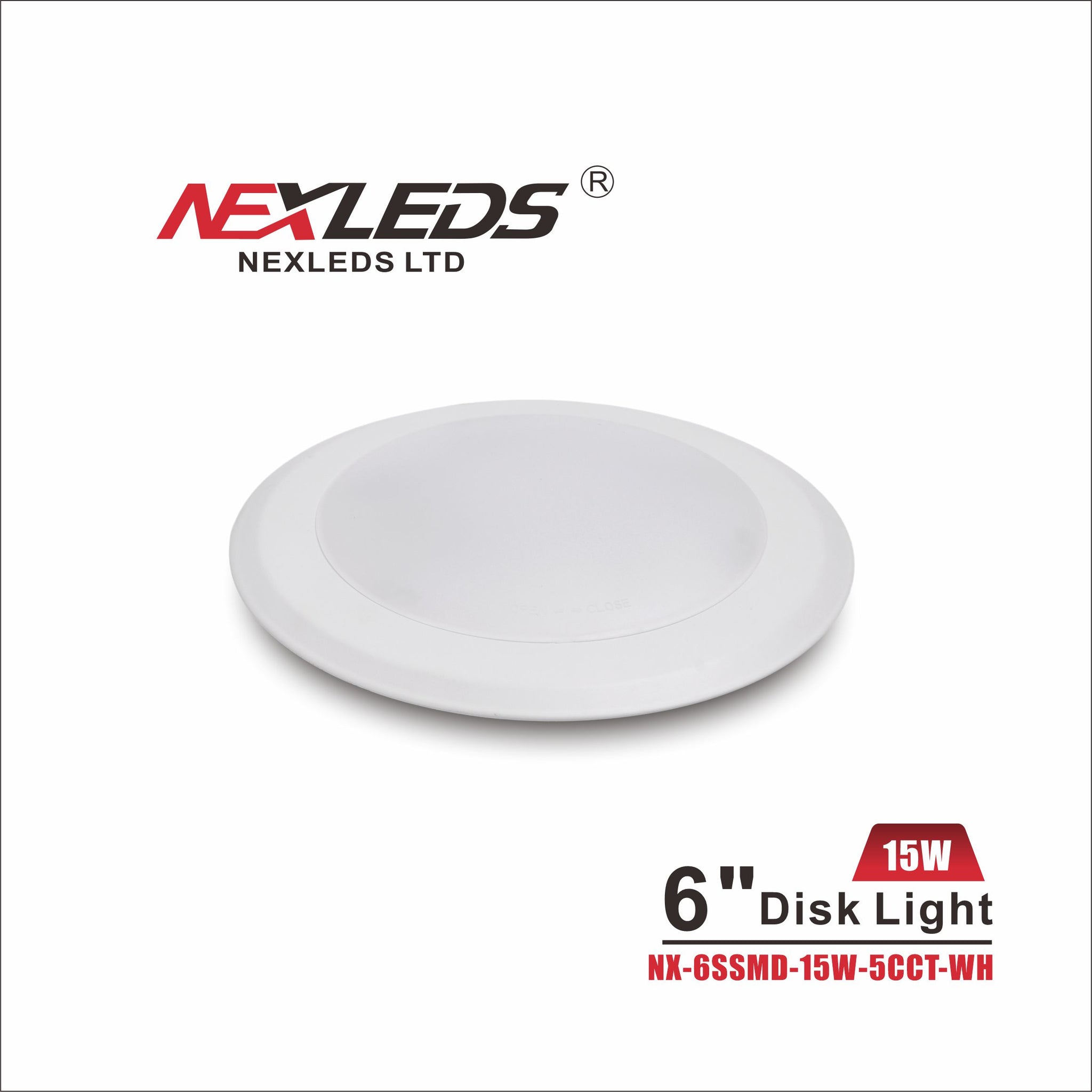 NEXLEDS LED 6″ Disk Light -5CCT