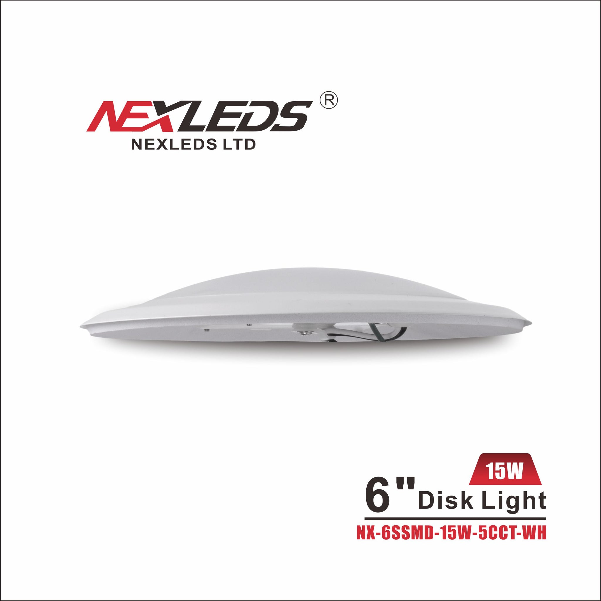 NEXLEDS LED 6″ Disk Light -5CCT