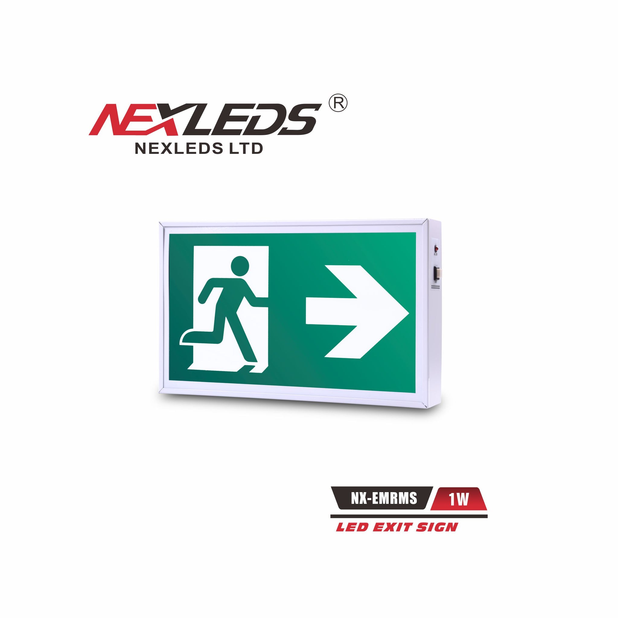 Nexleds LED Steel Running Man Exit Sign