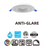 Dawnray 4" Anti-Glare LED Gimbal Recessed Fixture Round, 5CCT 2700K/3000K/3500K/4000K/5000K, Dimmable