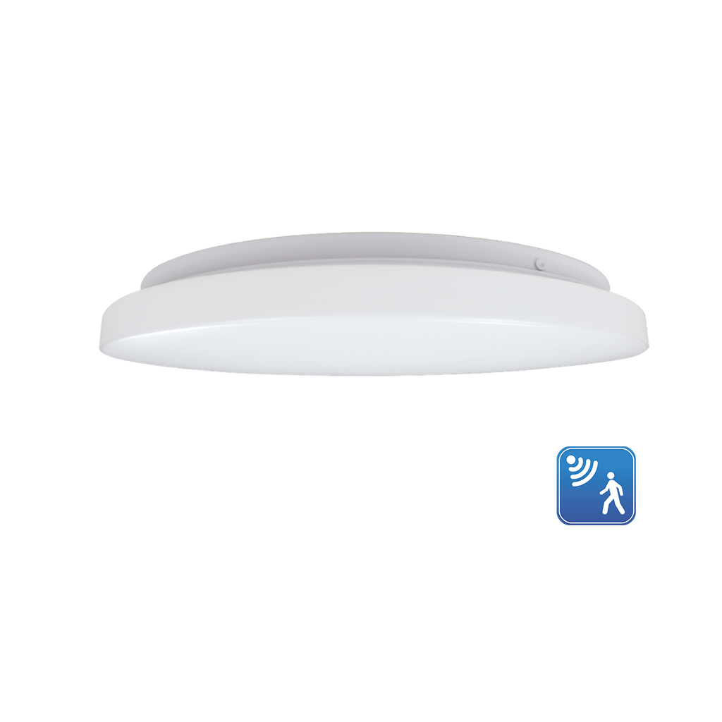 Reno Lighting 10"&13"&15" Flushmount Fixture with Integrated Microwave Sensor | Selectable Wattage | Selectable CCT 27/30/35/40/50K | 120V | Requires Remote R73004 to Configure Settings