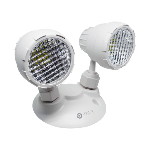 Reno Lighting Double Head Emergency Light | Voltage:5V-24VDC | Lamp Power:2X5W | Lumen:2X430lm | Material: ABS |