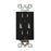 Votatec USB Charger & Duplex Receptacle (TR) TYPE A White/Black