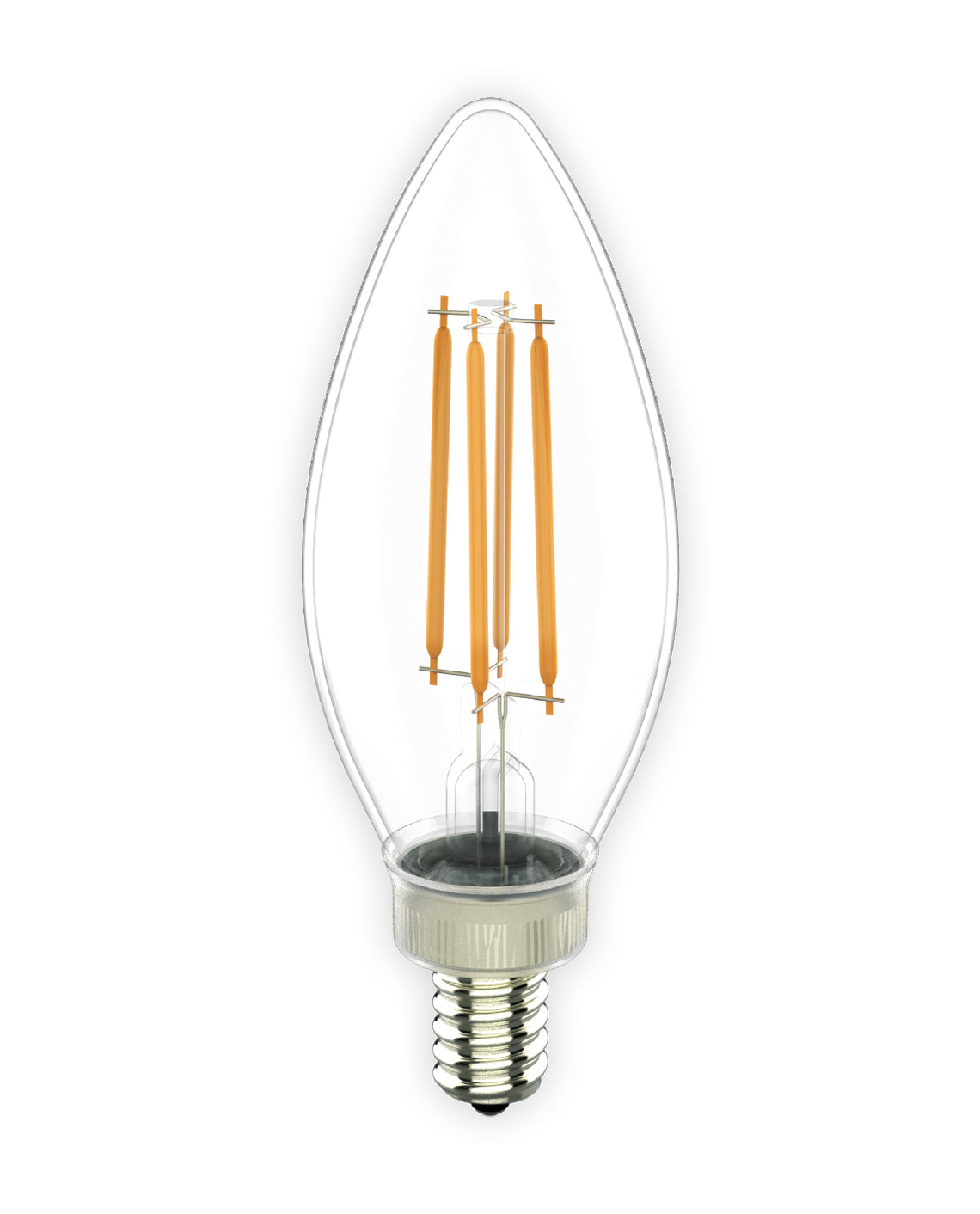 Votatec Filament Candle LED Bulb,E12 3.8W 300Lm, Single Colour(2700K/3000K/4000K/5000K/6000K)