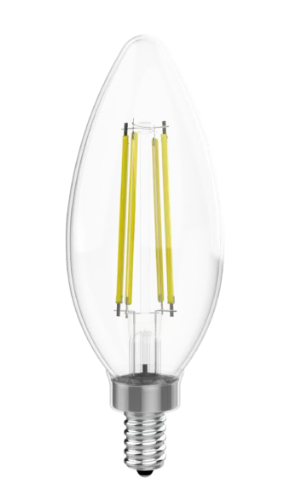 Votatec Filament Candle LED Bulb,E12 9W 1000Lm, Single Colour(3000K/4000K)