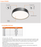 Votataec 12″ Flat Band Flush Mount – 5Way CCT & Power Adjustable White & Black