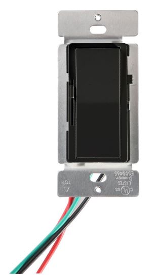 Votatec 3Way Slide Dimmer 600W INCANDESCENT / 150W CFL & LED ClassA White/Black