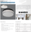 Reno Lighting Decorative Dot Ceiling Flushmount Fixture | Selectable CCT 27/30/35/40/50K | 120V | IP65 Rated | Black&Brushed Nickel Finish |
