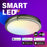 Dawnray 12" Smart Led Flush mount Ceiling Light RGB, Brushed Nickel, Work With Amazon Alexa & Google Assisdant