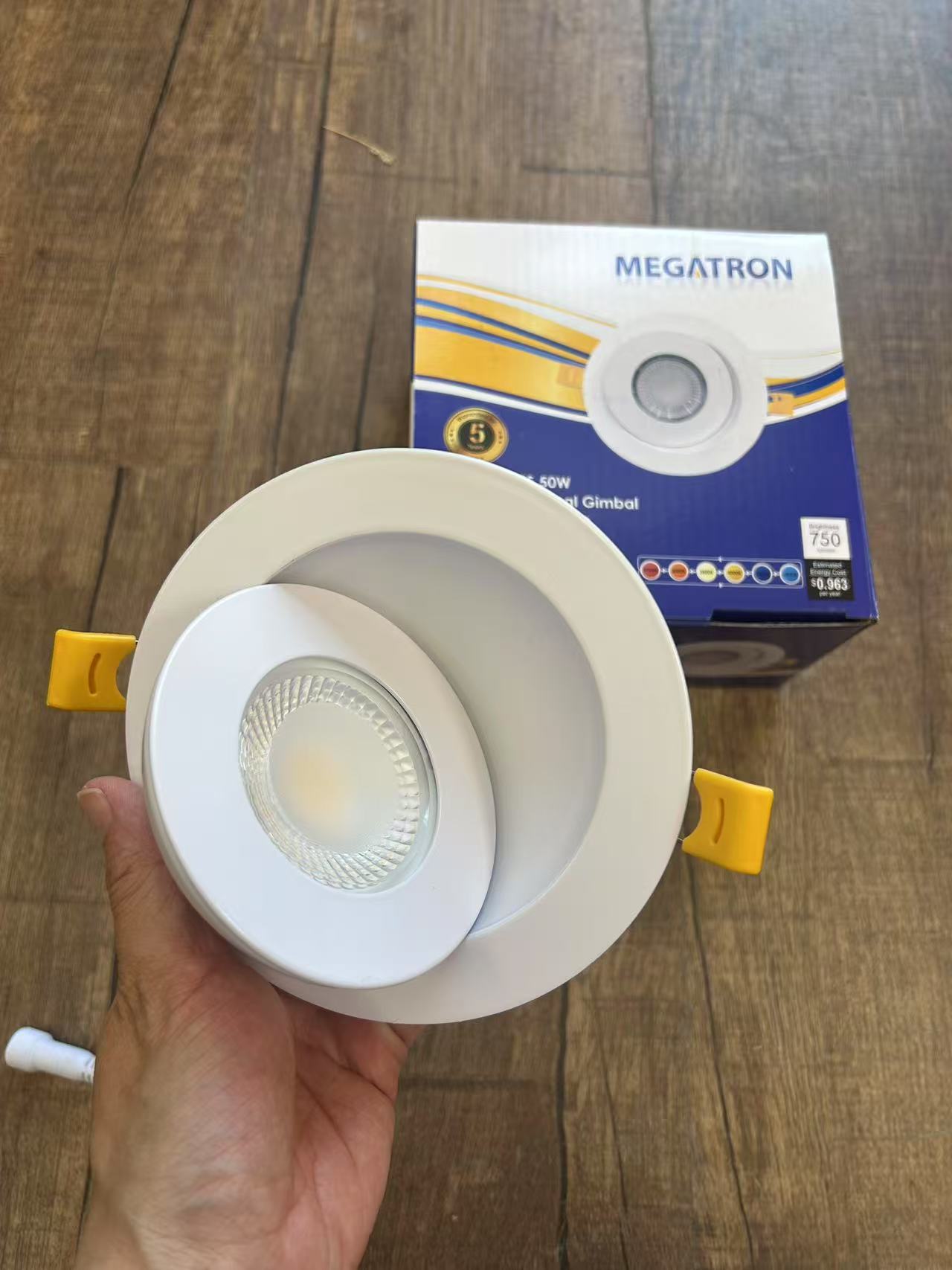 Megatron 4" LED Multi-Directional Gimbal Potlight, 6Way CCT Adjustable,9W 750LM