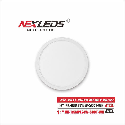Nexleds Ceiling Light Slim Flush Mount 5CCT 9inch & 11inch & 13inch