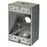 VISTA 18025 1Pack Weatherproof Metal FS Box - 3 x 1/2" holes - Grey - Consavvy
