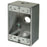 VISTA 18035 1Pack Weatherproof Metal FS Box 3 x 3/4" holes - Grey - Consavvy