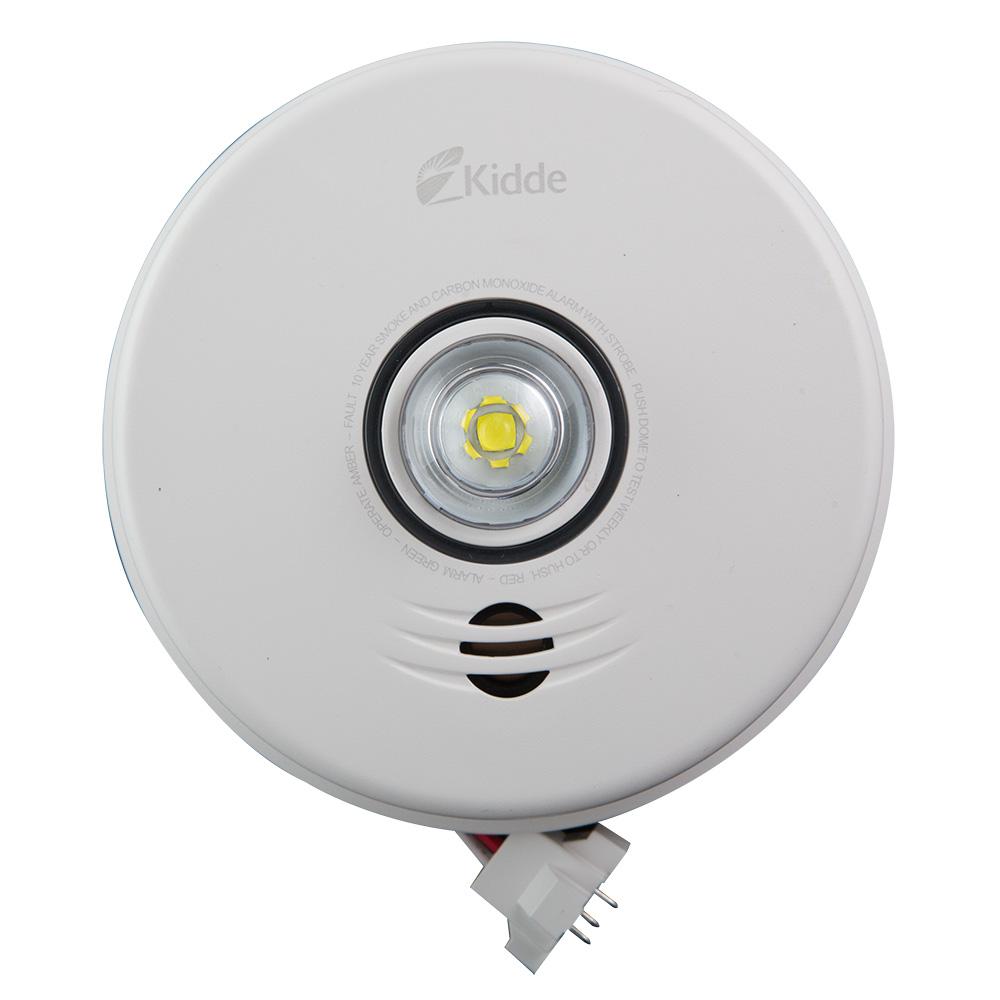Kidde 120V Integrated 3-IN-1 LED STROBE and 10-Year Talking Smoke & Carbon Monoxide Alarm - Consavvy