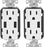 Leviton T5632-2PK USB Type A/A Decora Receptacle 15A 2-Pack in White