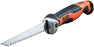 Klein Tools 31737 Drywall Saw, Folding Jab Saw/Utility Saw with Lockback at 180 and 125 Degrees and Tether Hole - Consavvy