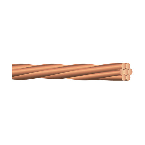 Bare Copper Grounding Wire 6 AWG 7-Strand 250FT(76M)/Roll (Electrical Wire Only Pick Up/ Local Delivery)