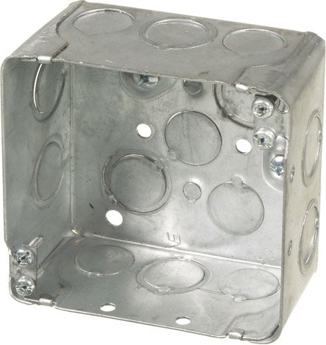 VISTA 20172 1Pack/40Pack  2 1/8" Deep Square junction box w/knockouts - Consavvy