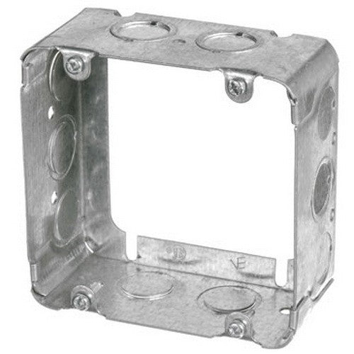 VISTA 20247 1Pack/30 Pack 2 1/8" Deep Square extension box 4 11/16'' Square w/knockouts - Consavvy