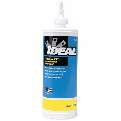 IDEAL 31-358 1-Quart Squeeze Bottle Yellow 77 Wire Pulling Lubricant