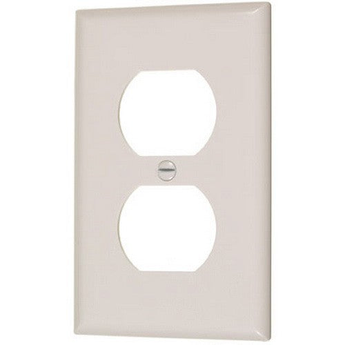 VISTA 45316 1Pack/25Pack Duplex Outlet Plate - Single - White - Consavvy