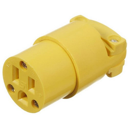 VISTA 45401 1Pack Connector 15A/125V w/Clamp - Yellow - Consavvy