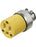 VISTA 45405 1Pack Connector 15A/250V w/Clamp - Yellow - Consavvy