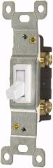 Vista 46024  Standard Toggle Switch White Color 3 Way, 15A-120V-277V, Residential Switch 1Pack