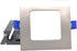 DawnRay 4" LED Square Slim Panel(Potlight) 3000K/4000K/5000K(changeable), White/Black/Brushed Nickel