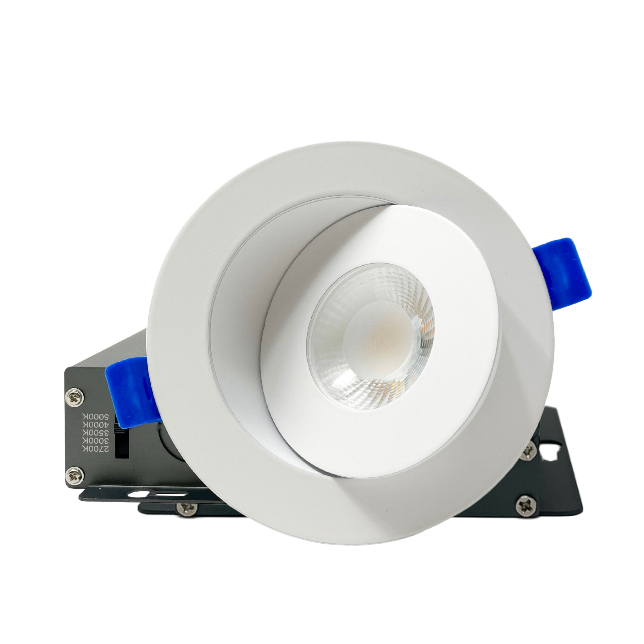 DawnRay 3.5" LED Round Gimbal Panel(Potlight) 2700K/3000K/3500K/4000K/5000K(changeable), White/Black/Brushed Nickel, 9W, 700LM