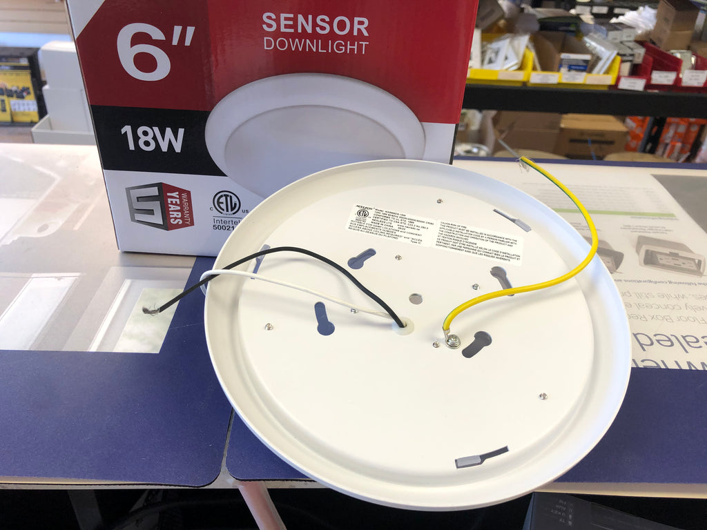 NEXLEDS 6Inch Sensor Downlight Disk Light 3CCT(3000K/4000K/5000K Switc ...