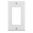 Leviton 80401-W 1-Gang Decora/GFCI Device Wallplate, Standard Size, Thermoset , Device Mount, White 1Pack/20Pack