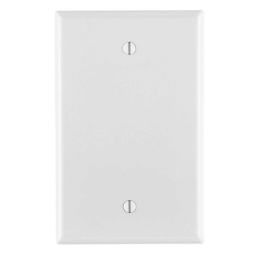 LEVITON 80514-W Blank Wallplate Midsize 1 Gangs White 1Pack/25Pack