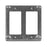 Hubbell 8368 SQUARE COVER 4IN 2G 2GFCI Plate