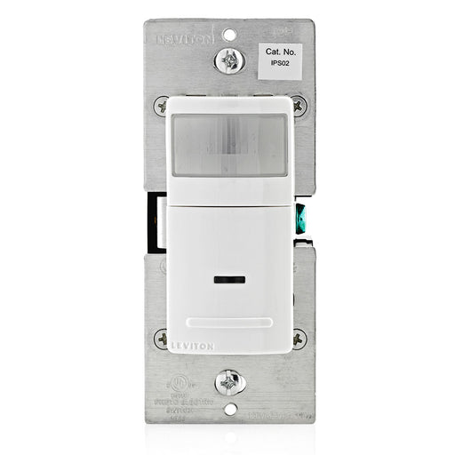 Leviton IPS02-1LW Decora Motion Sensor(Residential) In-Wall Switch, Auto-On, 2.5A, Single Pole