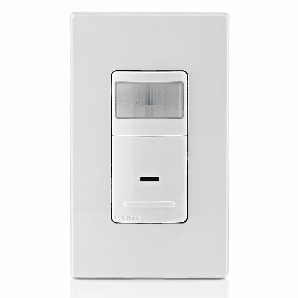 Leviton IPS02-1LW Decora Motion Sensor(Residential) In-Wall Switch, Auto-On, 2.5A, Single Pole