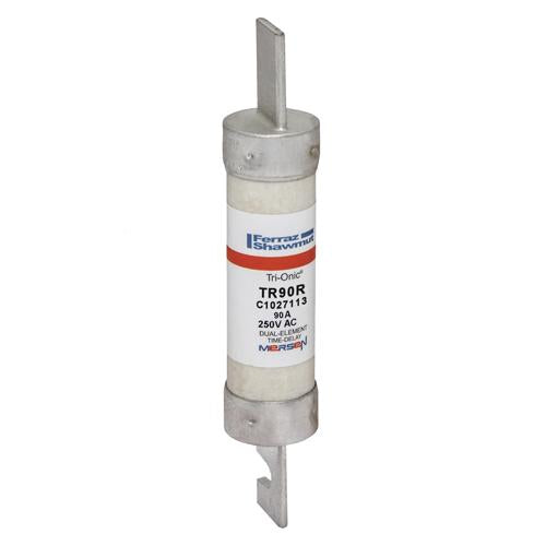 Mersen Class RK5 Fuse, 90 Amp, 250V, Ferraz Shawmut TR90R, TR90A, Tri-Onic Low Voltage Fuse.