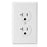 Leviton T5820-W 20A 125V Tamper-Resistant Duplex Outlet White (Wall Plates Excluded)