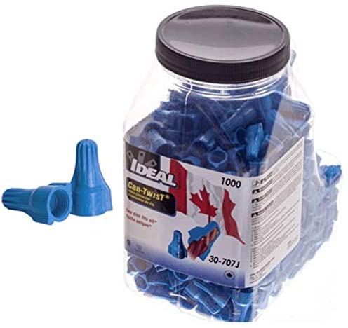 Ideal Can-Twist Wire Connector, One Size Fits All Blue 175 Pc/500Pc/1000Pc