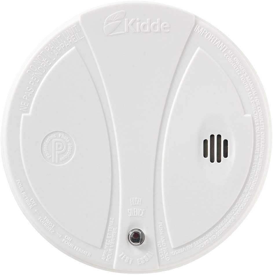 Kidde PE9KCA (P9050CA) 9V Battery Photoelectric Smoke Alarm, White - Consavvy